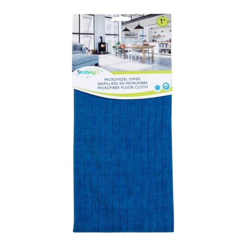 Microvezel theedoek Starbright - blauw - 340 g/m² - 50 x 70 cm